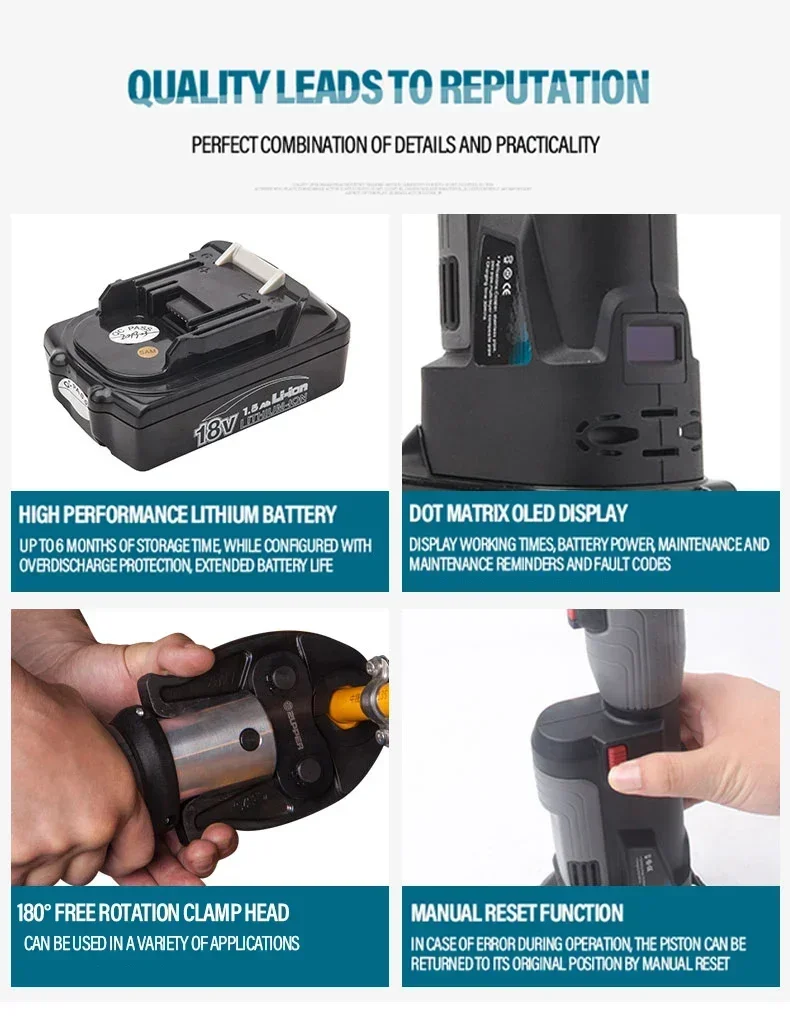 Power Tools In Electrical - 2026/Muestra Disponible Zupper PZ-1930 Prensa Hidráulica