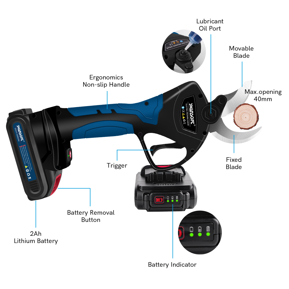 Tijeras de podar eléctricas, h - Power Tools In Electrical reseña y precio
