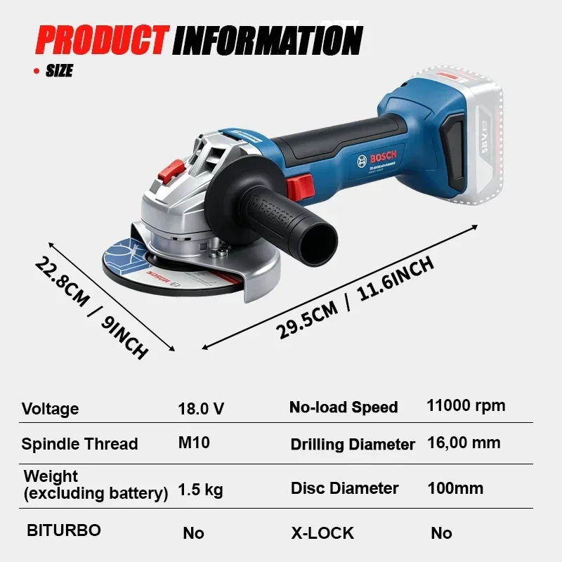 Amoladora Angular Inalámbrica  - Power Tools Professional reseña y precio