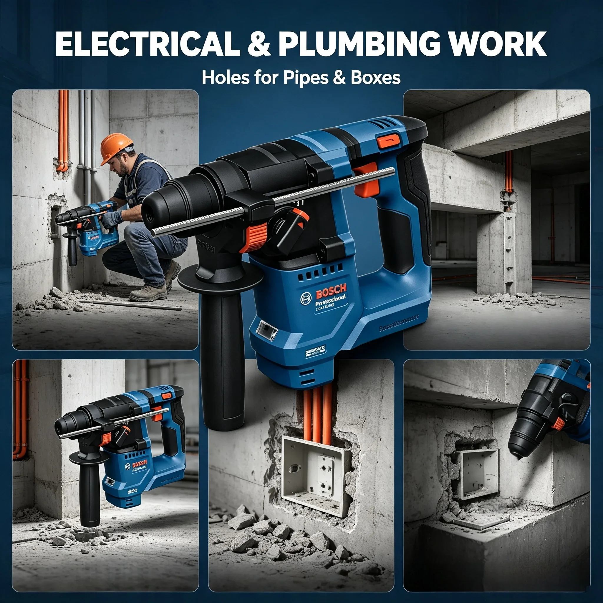 Martillo Rotatorio Inalámbrico - Power Tools Professional reseña y precio